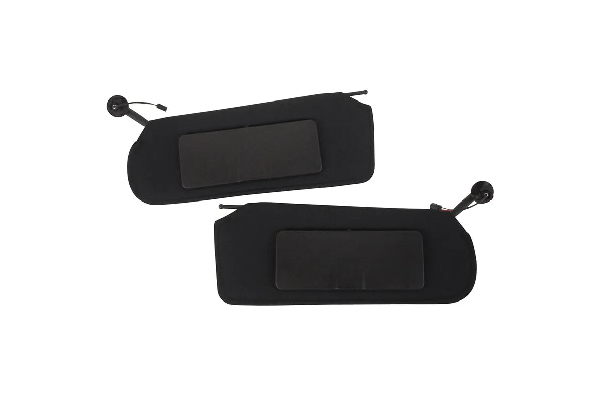 IMPROVED 97 04 Corvette Sunvisors PAIR NEW Black Corvette