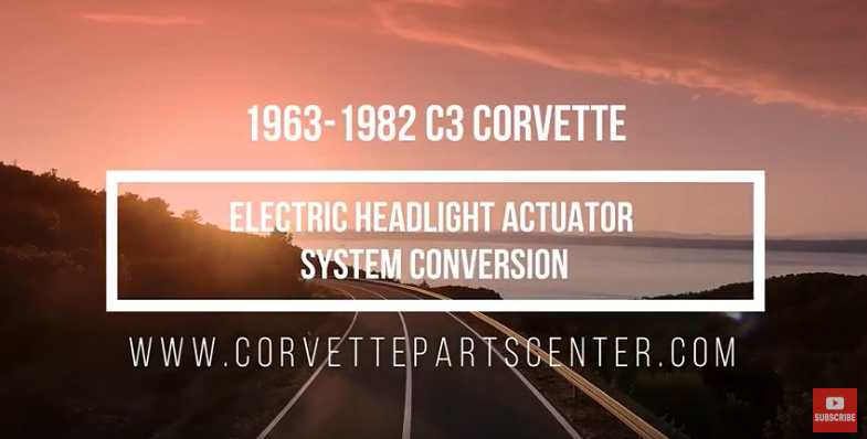 C3 Electric Headlight Actuator Conversion