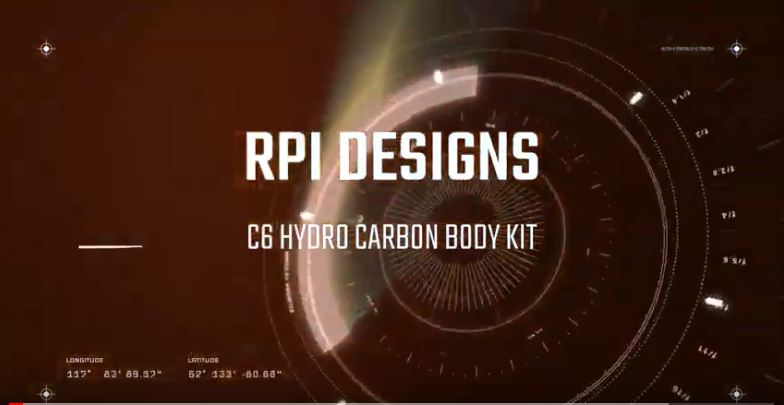 RPI DESIGNS C6 CORVETTE HYDRO CARBON BODY KIT