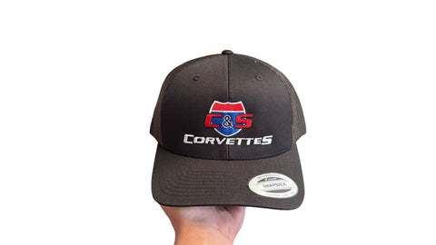 NEW DESIGN C & S Corvettes Trucker Hat  FREE SHIPPING!! Corvette Parts Center