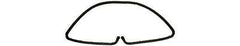 Weatherstrip, Convertible Decklid, EDPM, Corvette 1986-96
